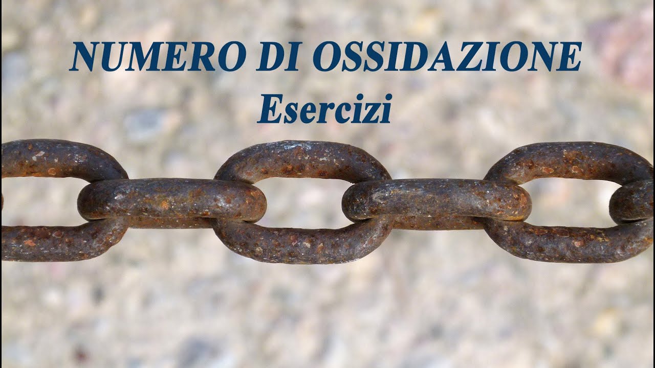Numero di ossidazione - Esercizi
