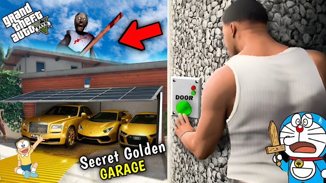 GTA 5 : Franklin Found $500 Million Dollar Secret Underground Garage || PART # 12 || Afaq Hub