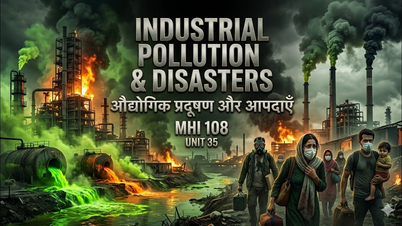MHI 108 Unit 35 | Industrial Pollution and Disasters | औद्योगिक प्रदूषण और आपदाएँ