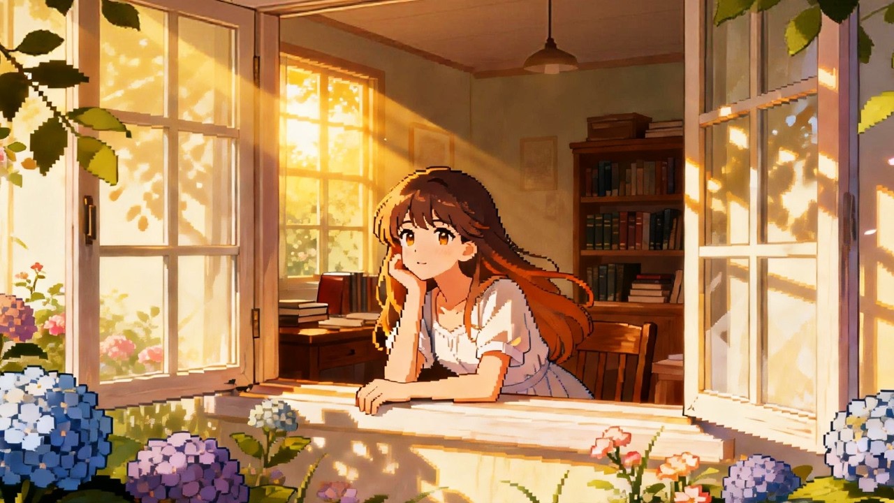 🌸 Cozy Window Garden LoFi 🌿 | Relaxing Chill Beats for Study, Focus & Peaceful Moments