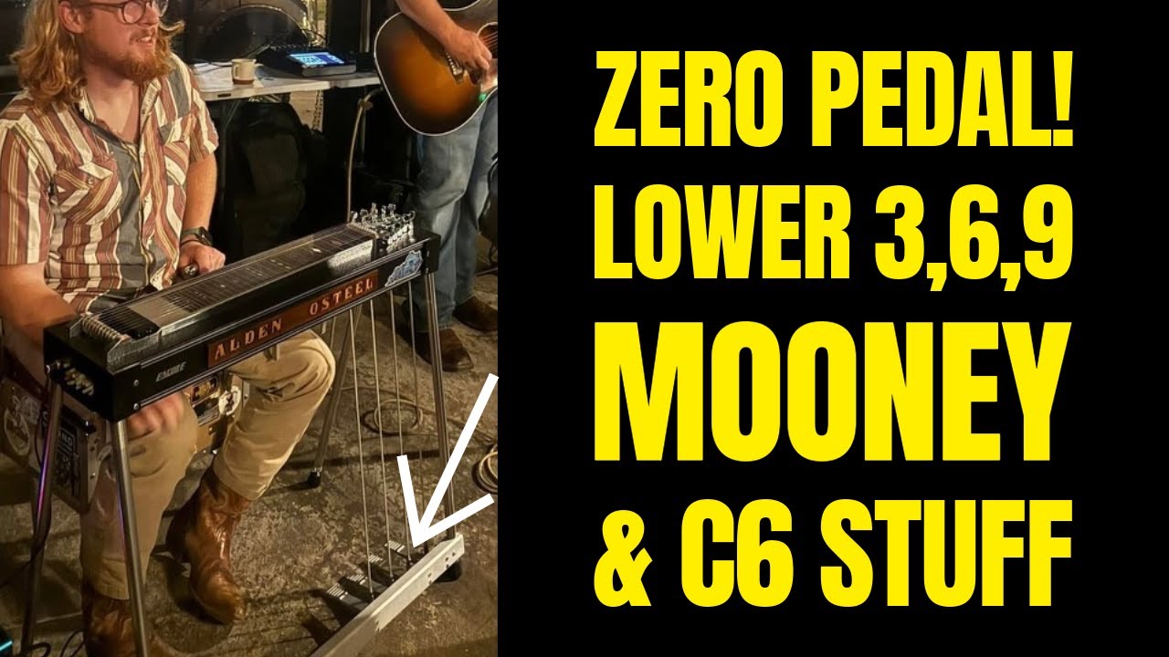 Zero Pedal, Lower Strings 3,6,9 // Pedal Steel Guitar Copedent Idea