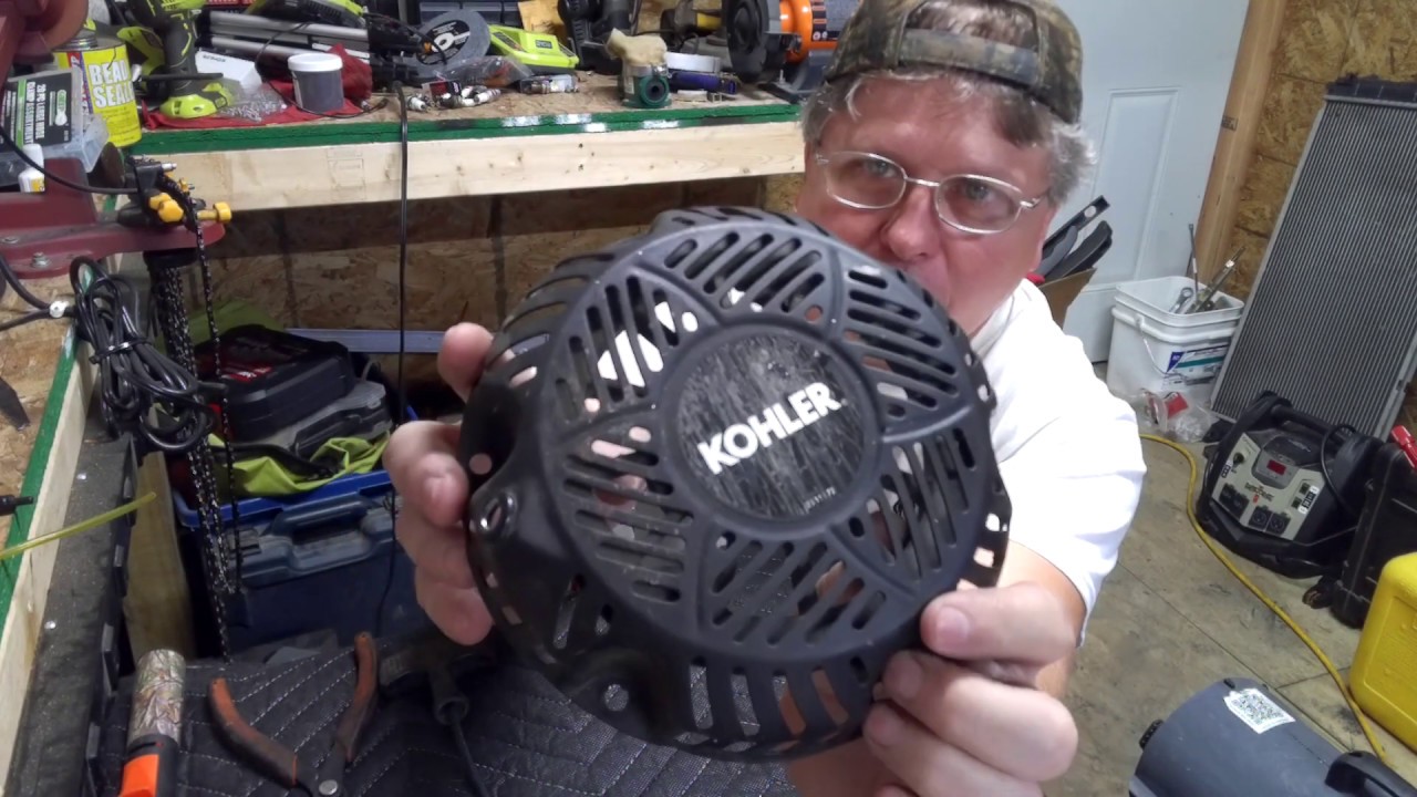 How To Replace Recoil Starter Rope On A Kohler 7HP & Other Small Engines