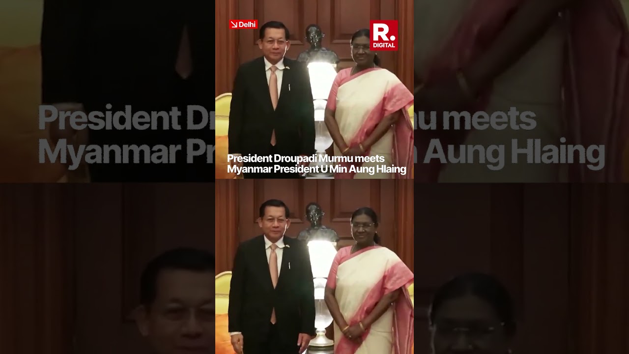 President Droupadi Murmu Hosts Myanmar President U Min Aung Hlaing at Rashtrapati Bhavan