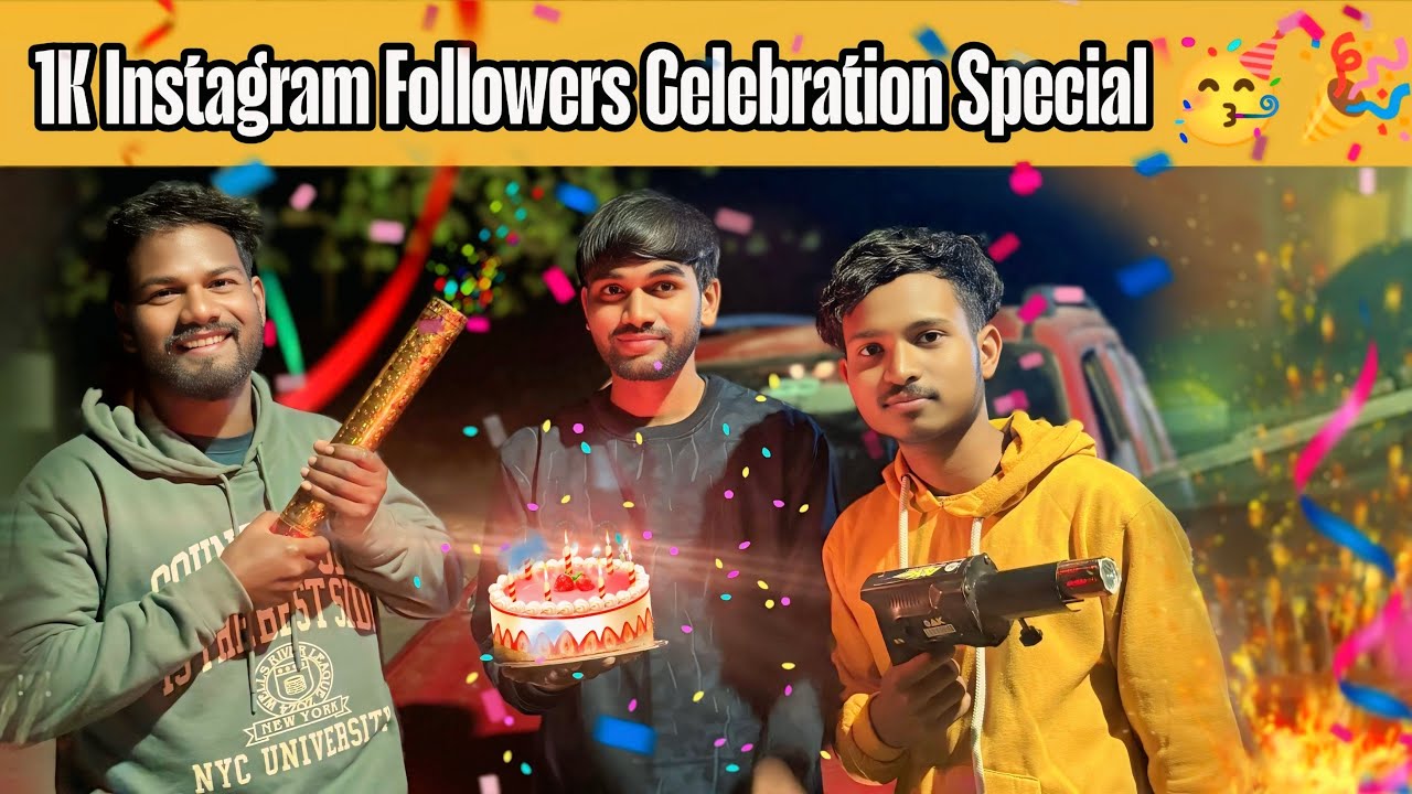 1k Instagram Followers Celebrate Special 🥰🥳🥳@itsnarayan25 