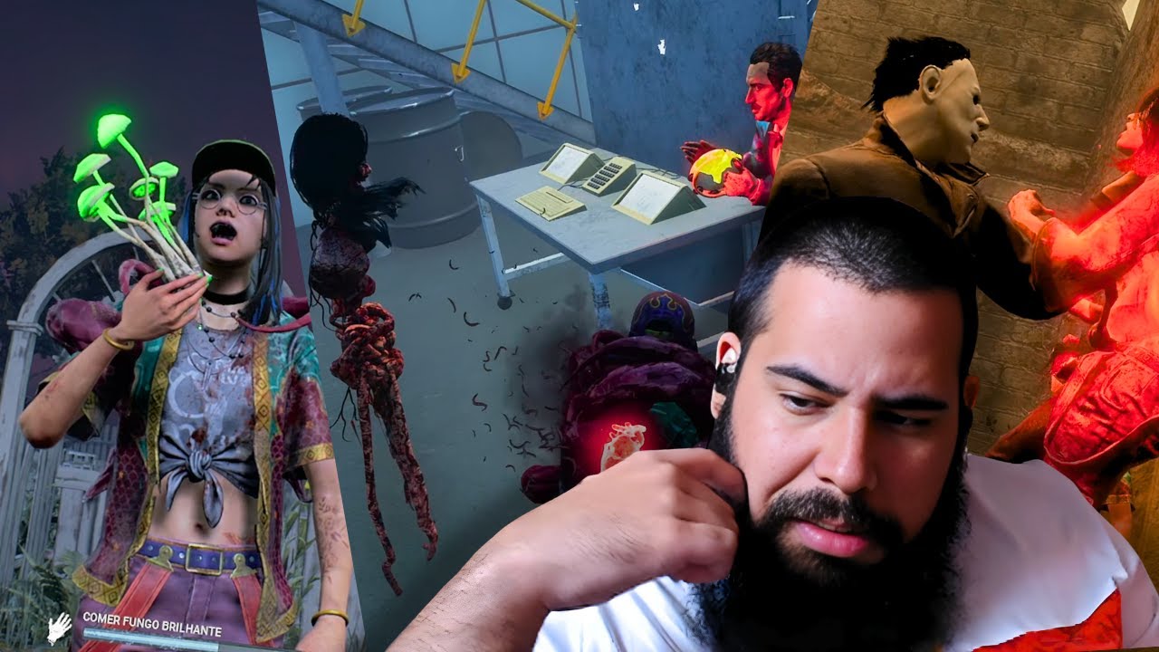 Cogumelo, cabeça voadora e Myers dando dash... - DEAD BY DAYLIGHT, A KRASUE
