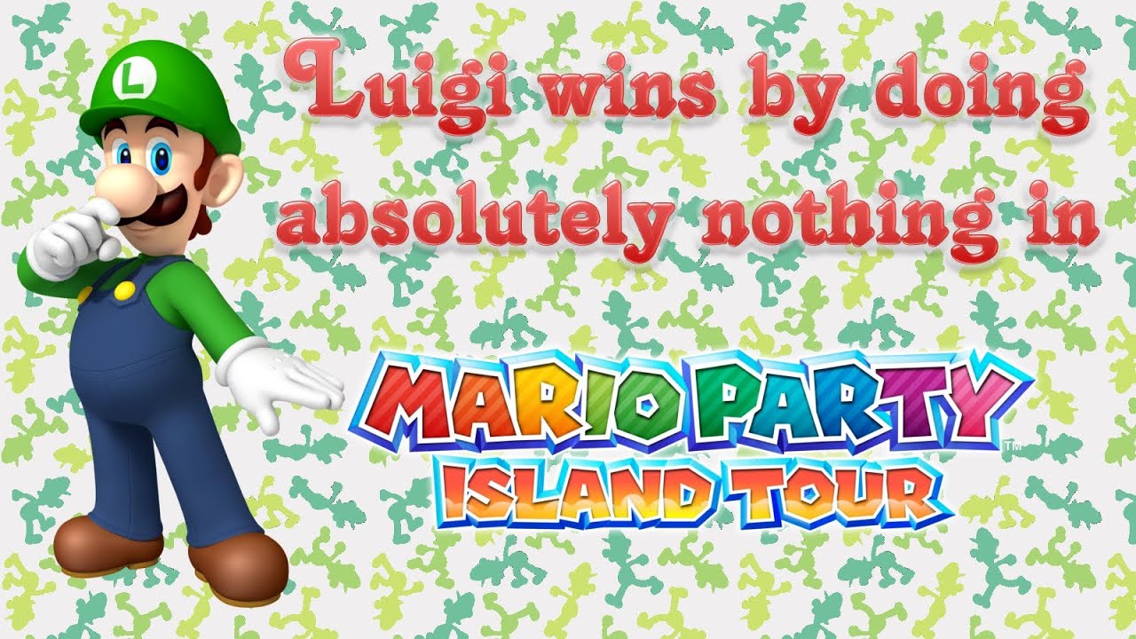 Mario Party: Island Tour - Luigi wins by doing absolutely nothing