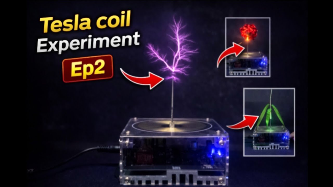 Tesla coil power experiment ep2