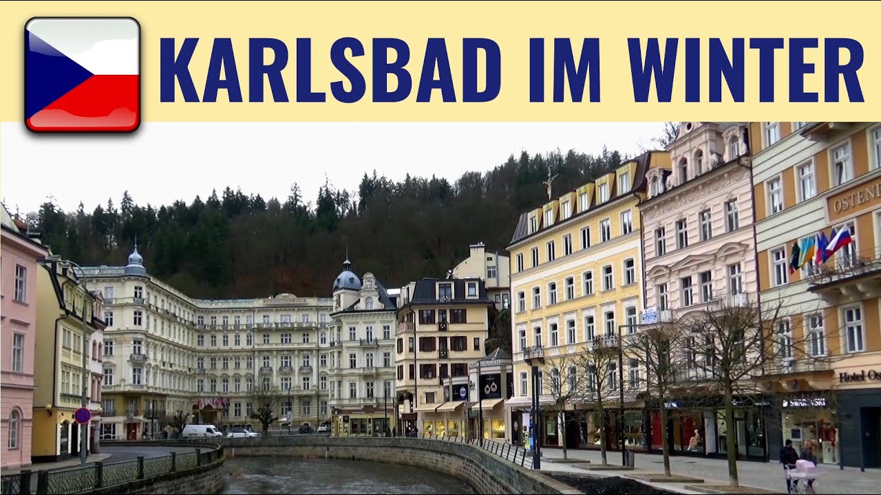 Karlsbad Karlovy Vary in the Winter Карловы Вары город на Чехия