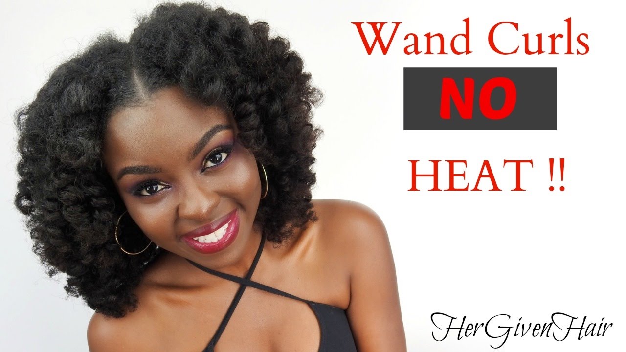 Heatless Wand Curls | Flexi Rod Set on HerGivenHair Clip Ins