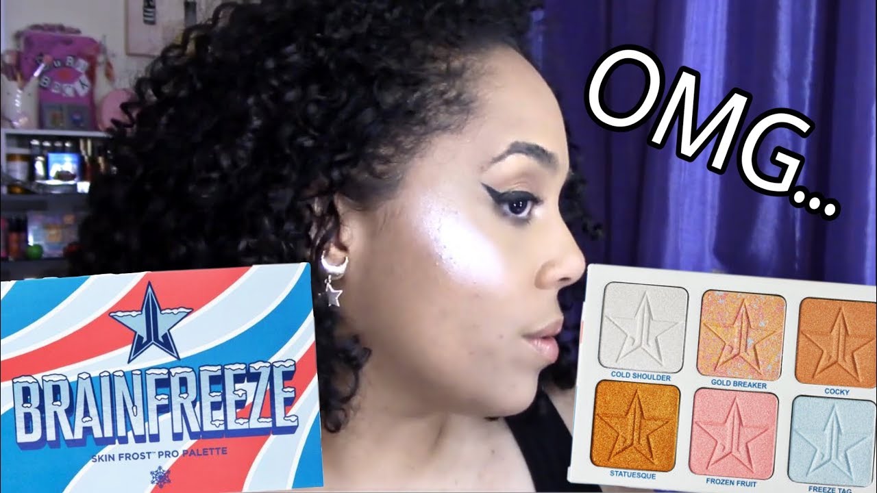 Brainfreeze Pro Highlighter Palette | Jeffree Star Cosmetics Summer Collection | Swatches & Try On