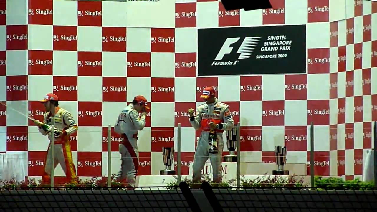 Singapore GP 2009 Podium