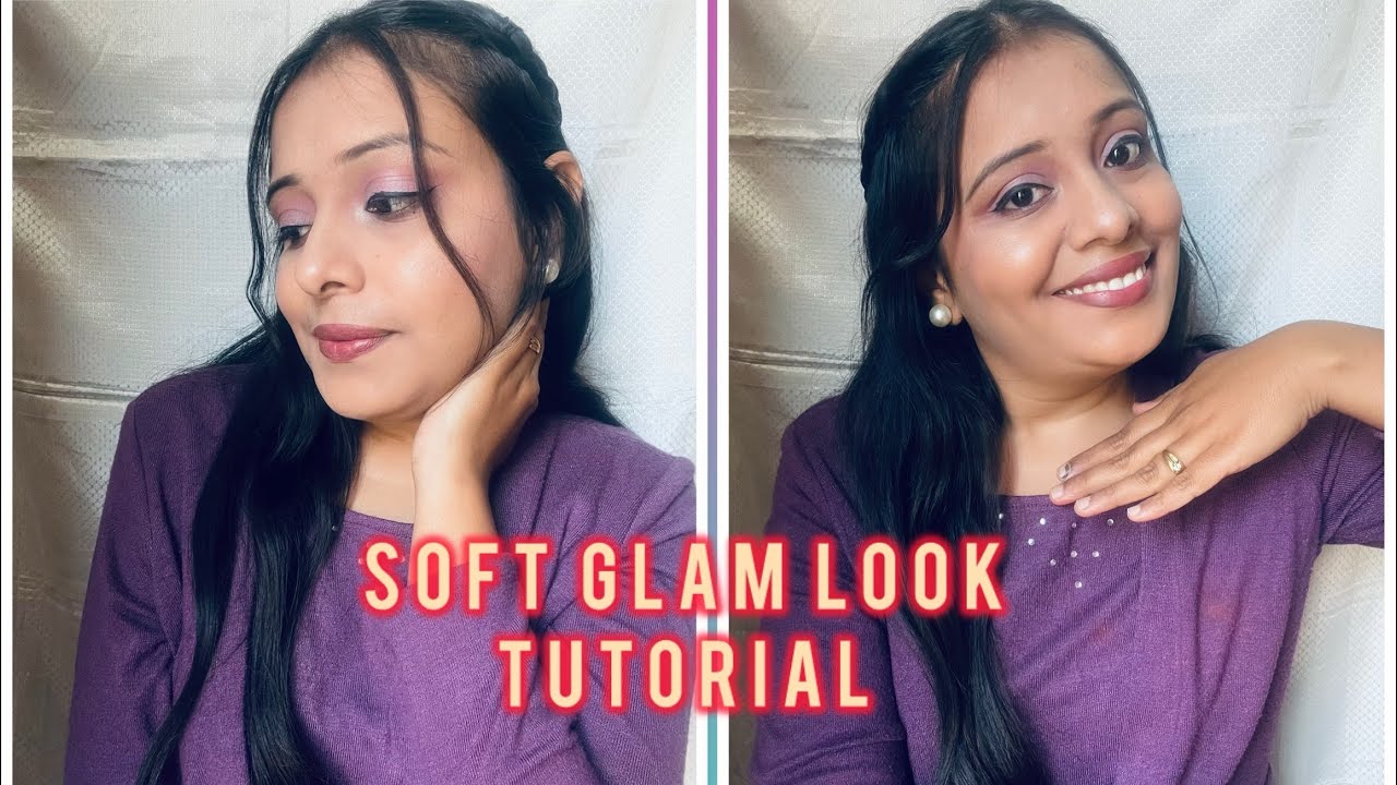 SOFT GLAM LOOK TUTORIAL💄||Makeup||Lavender color#trending #eyemakeup #makeup #makeuptutorial #love