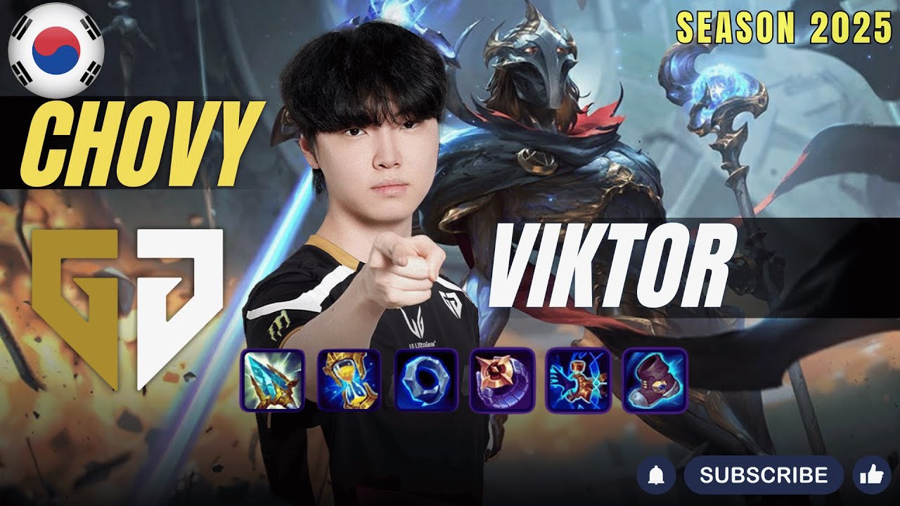 GEN Chovy VIKTOR vs ORIANNA Mid - Patch 25.24 KR Ranked | lolrec