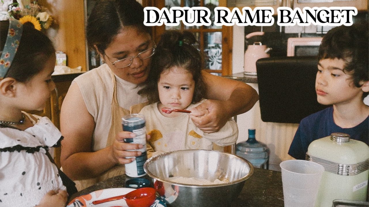 MASAK PAGI DI BANTUIN ANAK-ANAK / FLUFFY AMERICAN PANCAKE