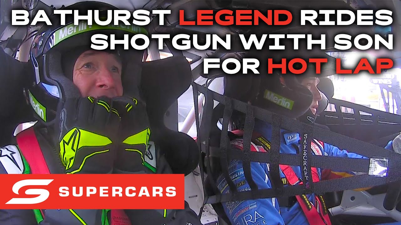 Greg Murphy rides shotgun with son for a lap he'll never forget | Supercars 2023