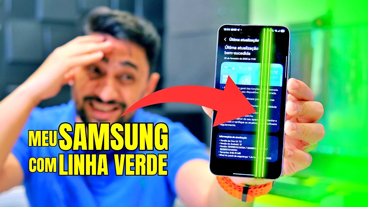 MEU CELULAR SAMSUNG DEU LINHA VERDE 😱 O QUE FAZER? GALAXY S23, S23 ULTRA