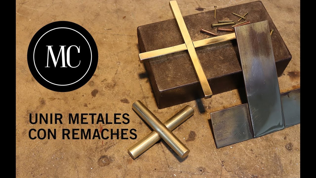 Como unir metales con remaches caseros.