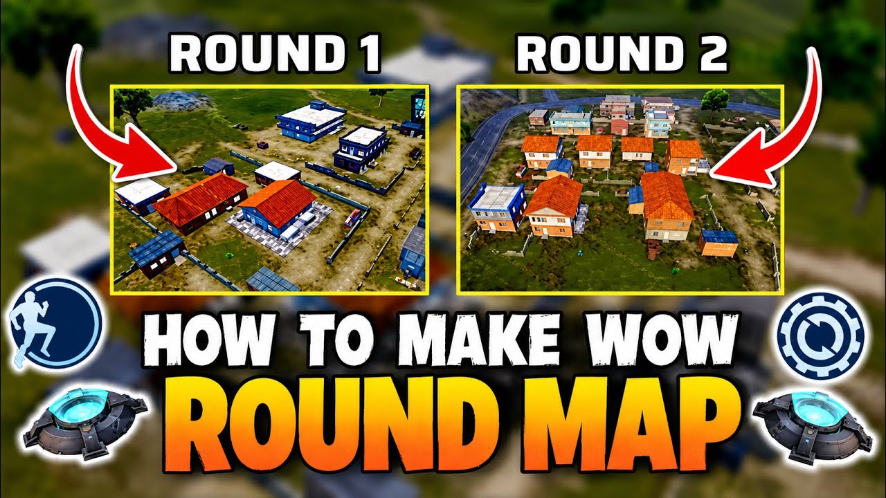 How to make wow Round map Without Room Card 4vs4 PUBGM & Bgmi