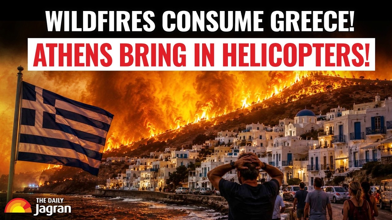 ATHENS ON RED ALERT! Wildfires Rage Outside Greek Capital After Deadly Helicopter Crash | TDJ NEWS