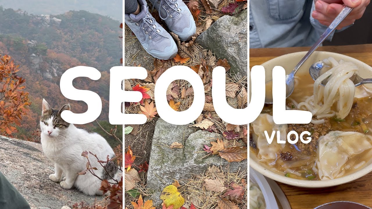 Seoul Vlog - Day 4 | Hiking at Bukhansan, Bingsu and Kalguksu