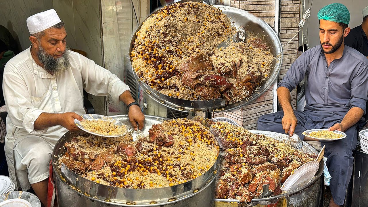 EXTREME PAKISTANI STREET FOOD - ULTIMATE 4 FAMOUS PESHAWARI CHAWAL | PESHAWAR STREET FOOD!
