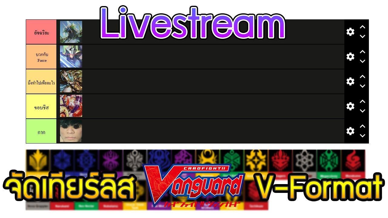 Livestream - เทียร์ลิส V-Format แบบไม่ลำเอียง