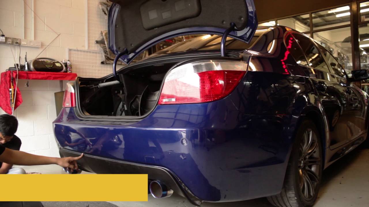 BMW E60 Msport Carbon Fiber Rear Bumper Diffuser