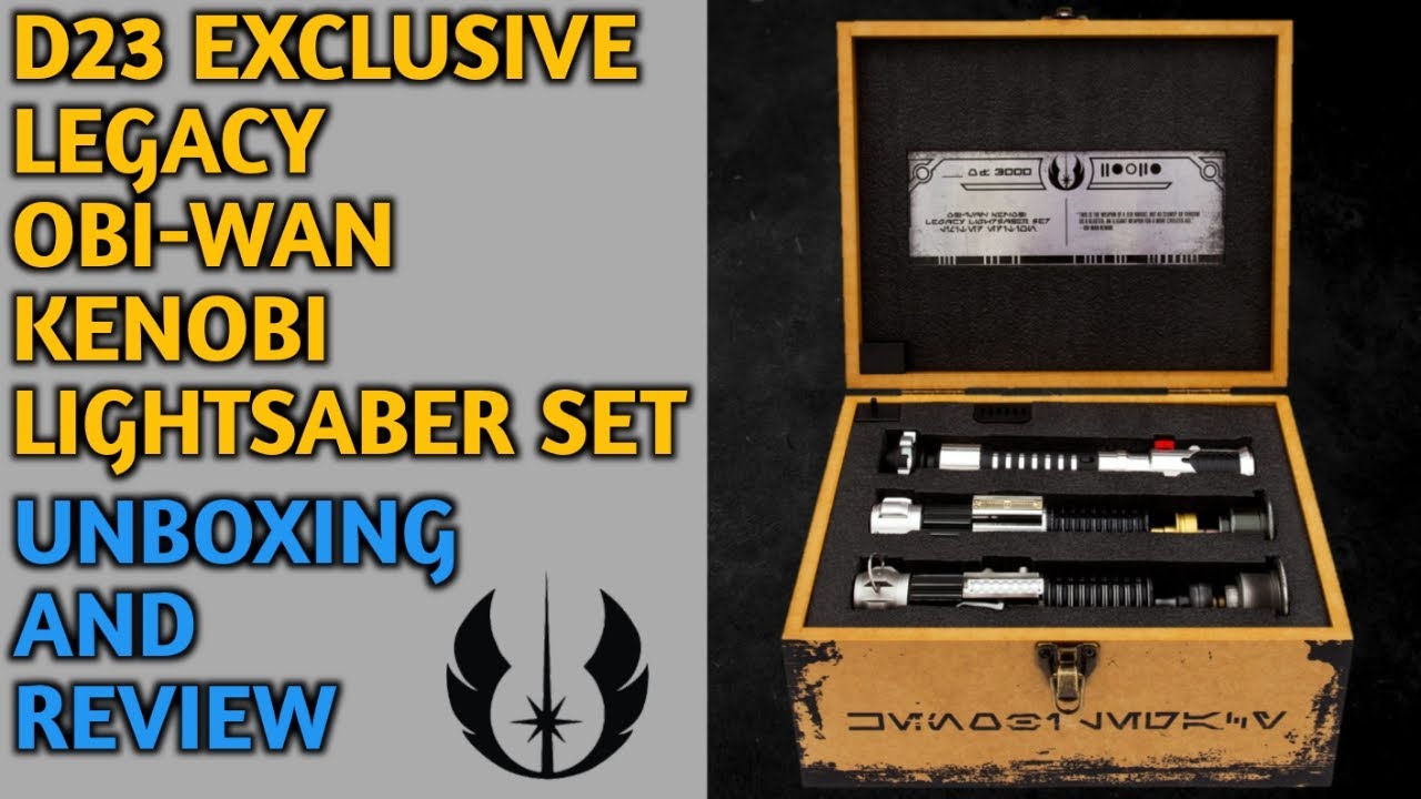 D23 Exclusive Legacy Obi-Wan Kenobi Lightsaber Box Set | Unboxing and Review