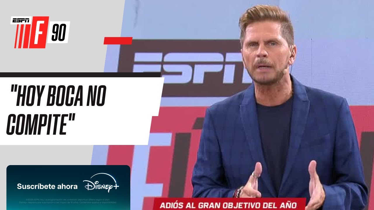 IMPERDIBLE EDITORIAL del POLLO VIGNOLO en #ESPNF90 tras la ELIMINACI&Oacute;N de BOCA en COPA LIBERTADORES