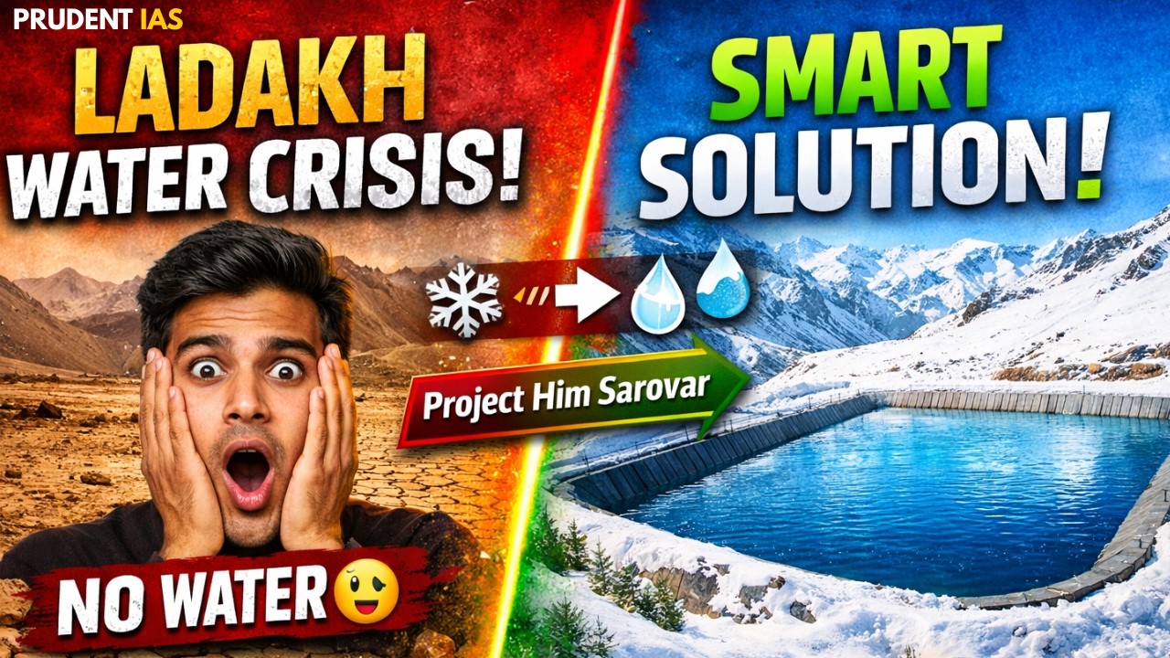 Project Him Sarovar | India&rsquo;s Smart Fix for Water Scarcity in Ladakh | UPSC | STATE PCS