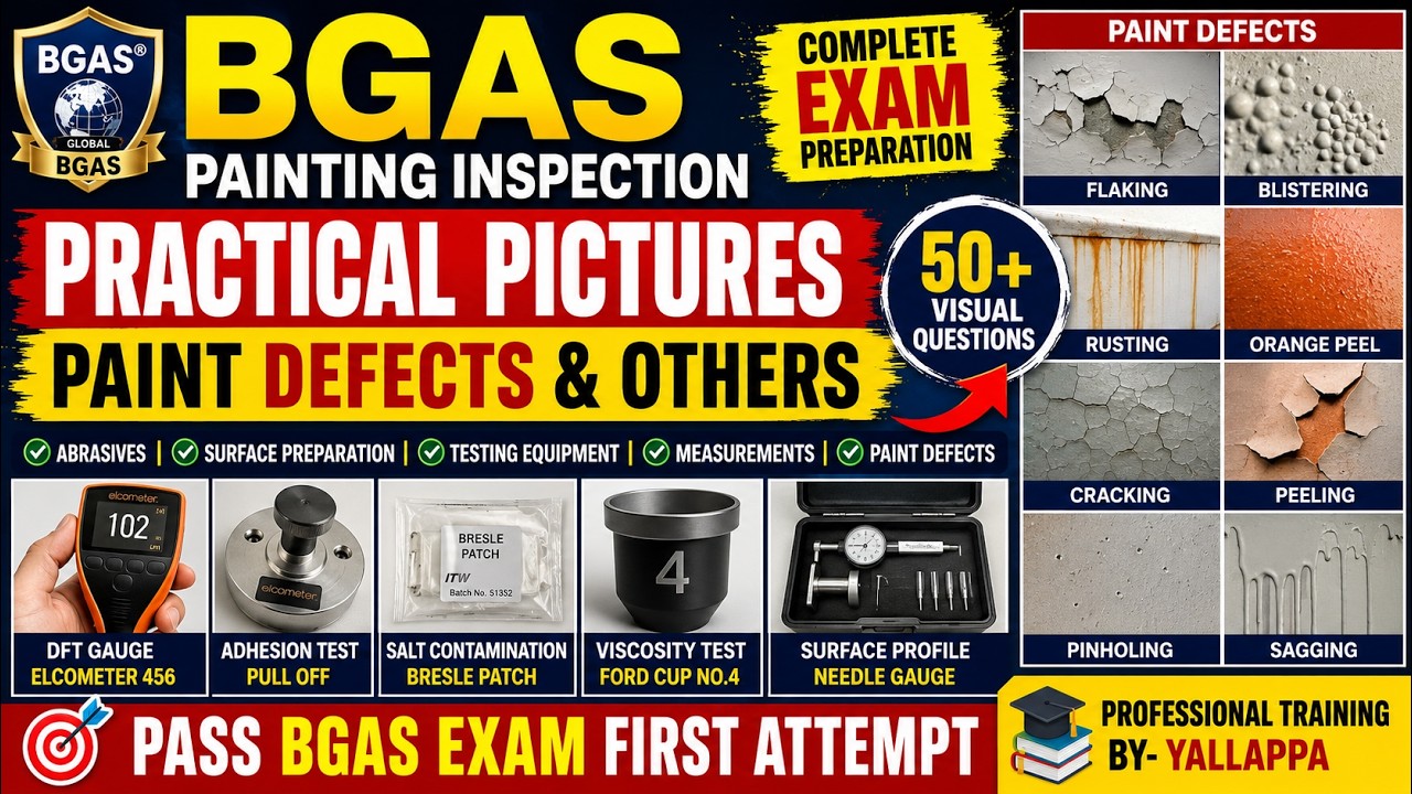BGAS Painting Defects & Practical Pictures Training | Complete Exam Guide
