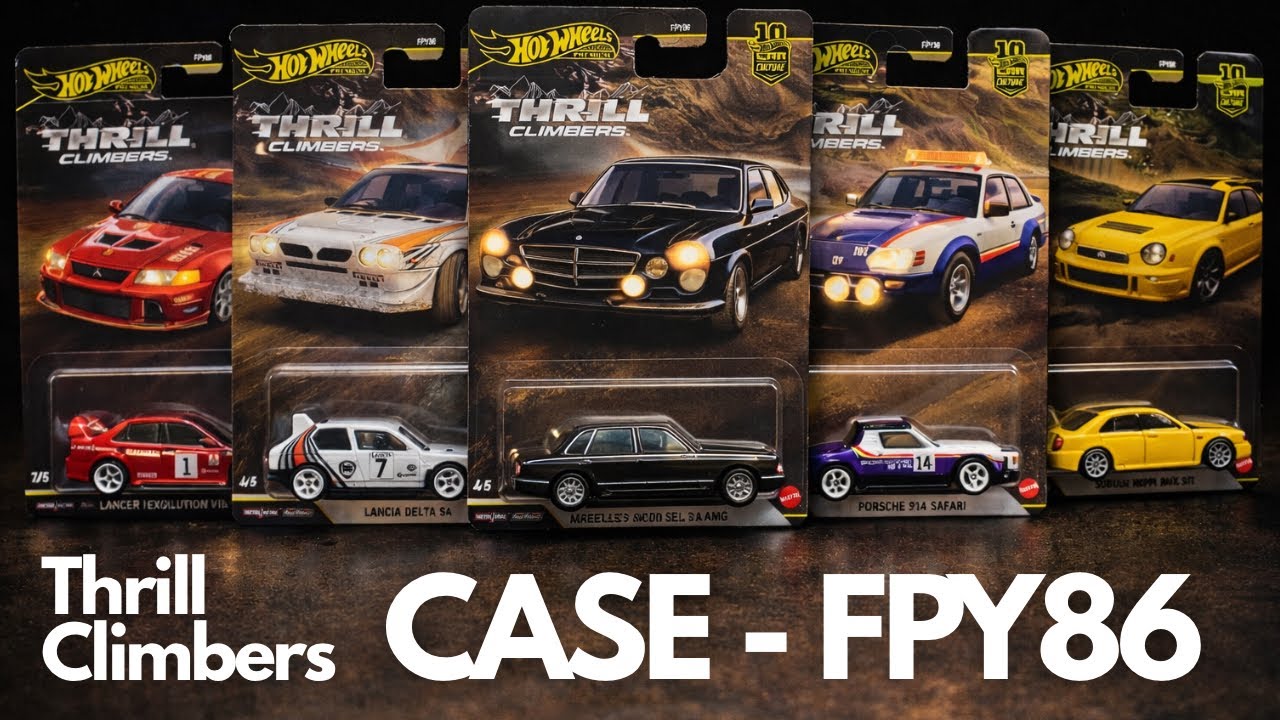 Revealing Hotwheels Premium Thrill ClimbersFPY86 Case • #hotwheels #diecastcars #hotwheelspremium