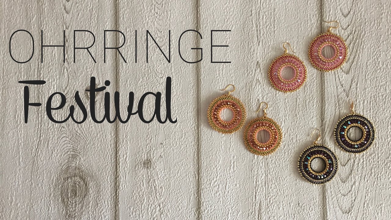 Anleitung: Ohrringe zum Selbstmachen | Ohrringe Festival Glitzerlicht
