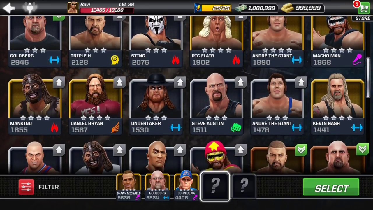 4 STAR JHON CENA, SHAWN MICHAEL, GOLDBERG GAMEPLAY WWE MAYHEM