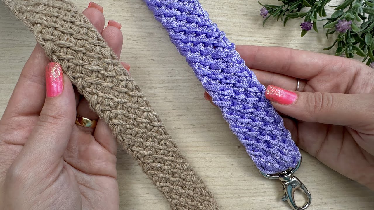 Alça de crochê para bolsa fácil/ Passo a passo /Crochet strap for bag