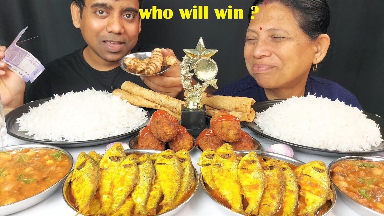 WHO WILL WIN THE TROPHY ? MOTHER VS SON FOOD EATING CHALLENGE