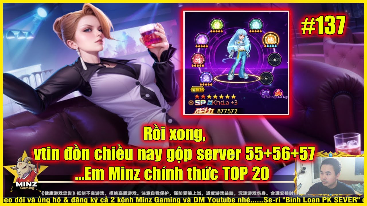 ღ Quyền Vương Chiến x7game #136 | Rồi xong, tin đồn chiều nay gộp server 55+56+57...Em Minz TOP 20 💀