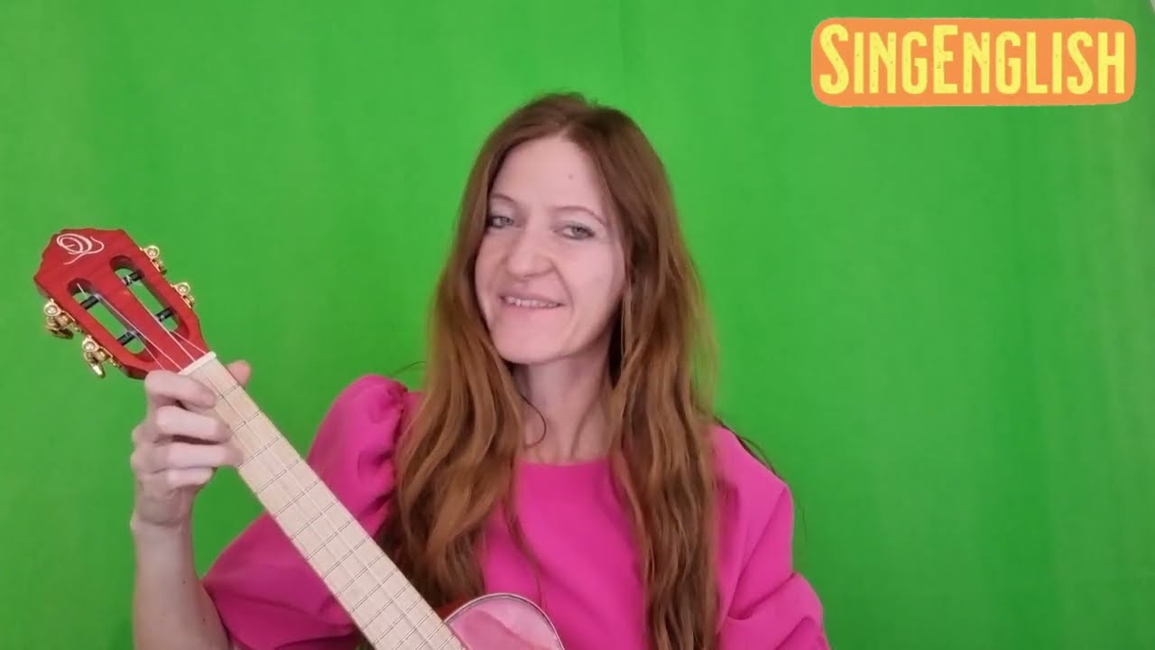 SingEnglish: Snowflakes | a Winter song for kids | teaching video and ukulele sing along
