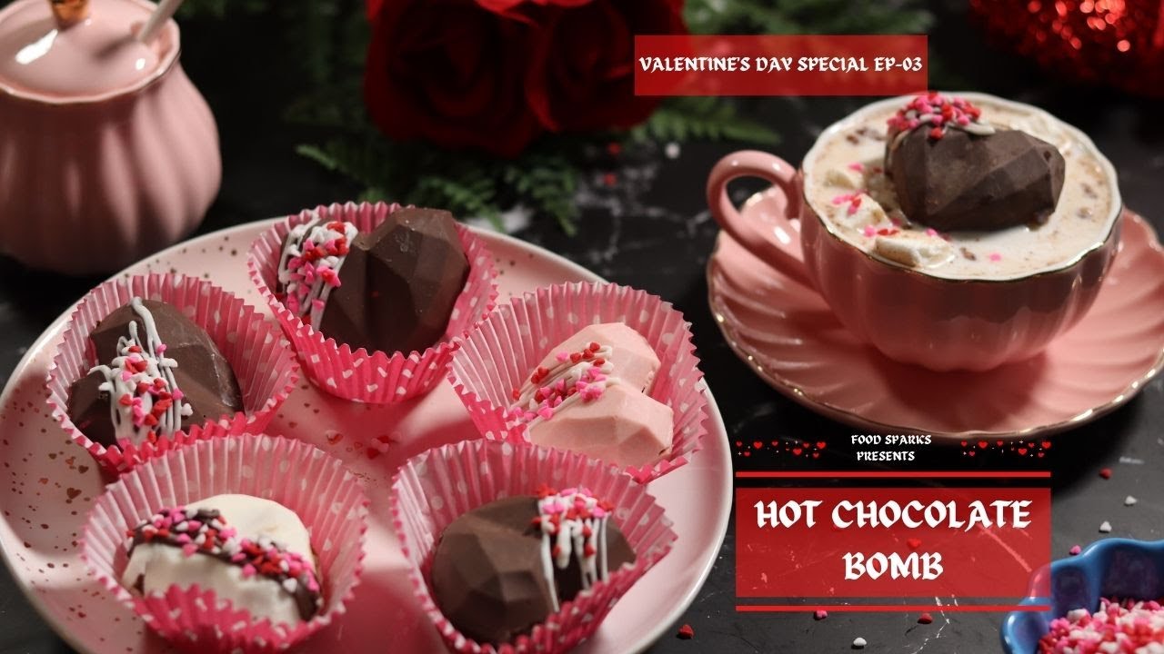 Hot Chocolate Bomb Tutorial| Trending Hot Chocolate Bomb DIY | Geometric Heart Hot Cocoa Bombs