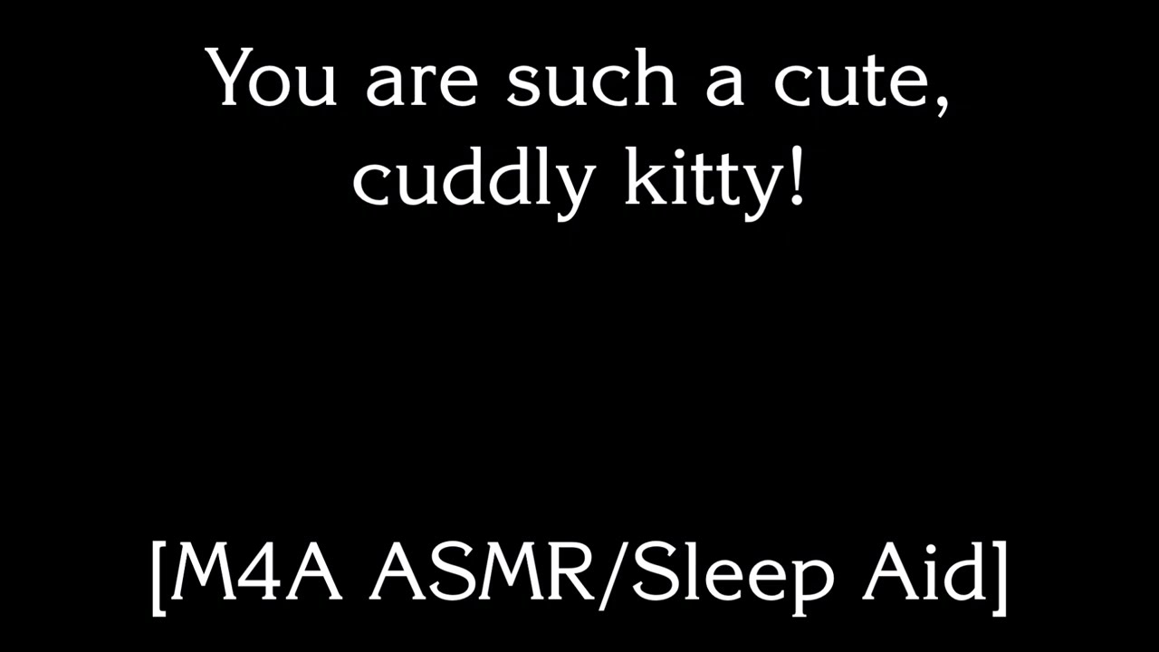 [M4A ASMR] Petting a sleepy kitty [cat listener] [sleep aid]