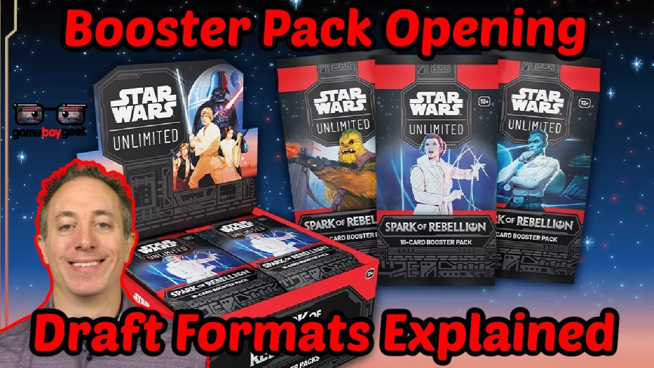 Star Wars Unlimited Booster Pack Opening & Draft Formats Explained!