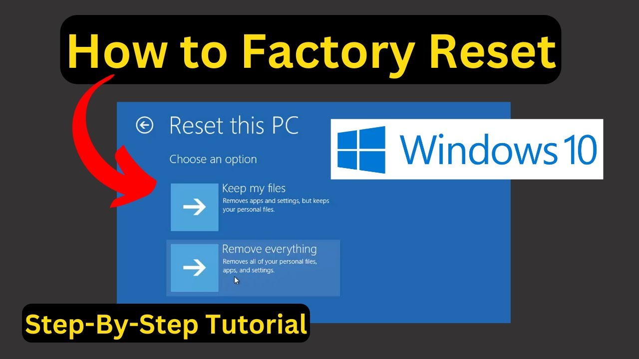 Factory Reset Windows 10 Boot Menu Troubleshoot | Windows 10 Renew | Clear Data Windows 10 PC Laptop
