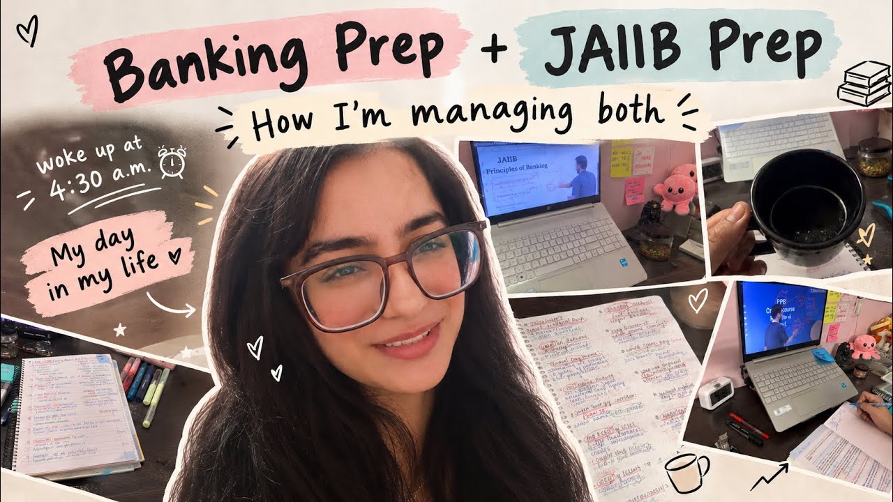 🎀Woke Up at 4:30 AM🌸|🫶🏻Banking Job + JAIIB + Exam Prep🐥|🥀How I&rsquo;m Managing Everything! 💗