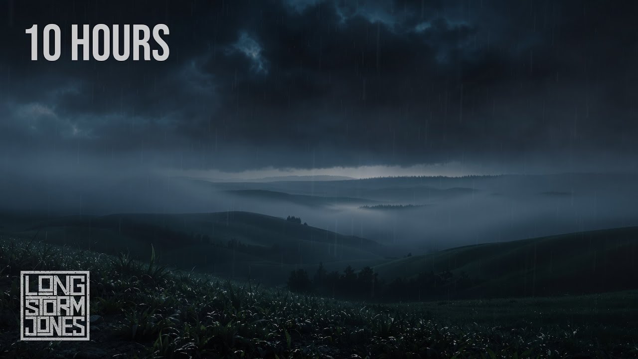 Fog Over Hollow Vale &mdash; Wind, Rain & Distant Thunder Through Autumn Mist | RELAX | SLEEP | 10 Hours