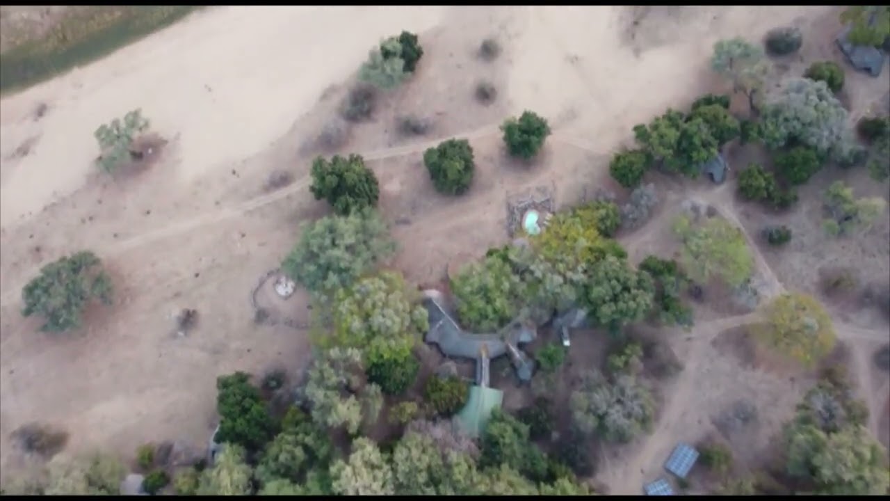 Aerial View of Mana Pools Safari Lodge &ndash; A Spectacular Video of the Lower Zambezi River