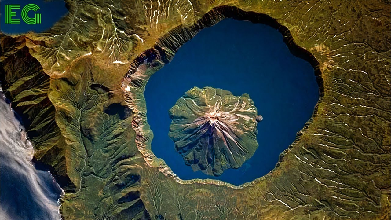 10 Stunning Volcanoes Inside Lakes (Caldera)|🇷🇺🇺🇲🇪🇨🇯🇵🇵🇭🇮🇩🇳🇮🇳🇿