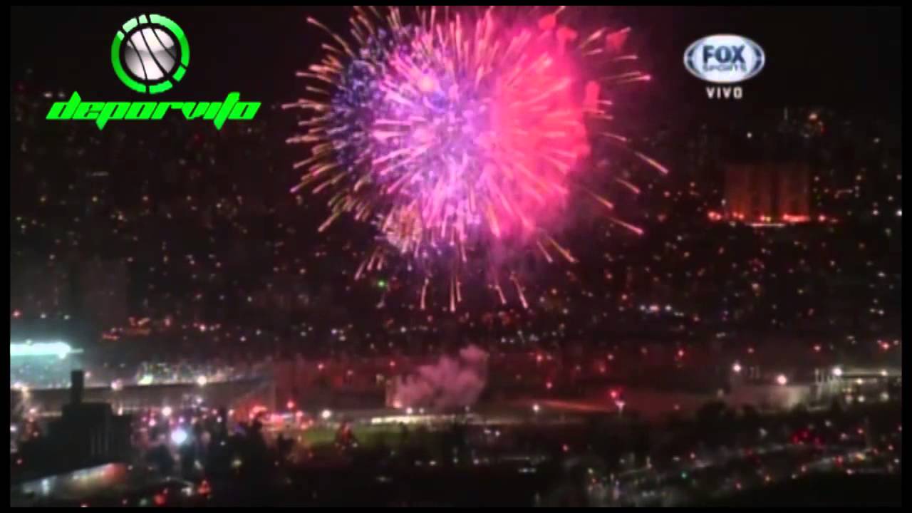 Recibimiento a San Lorenzo vs Nacional /  Final Copa Libertadores 2014