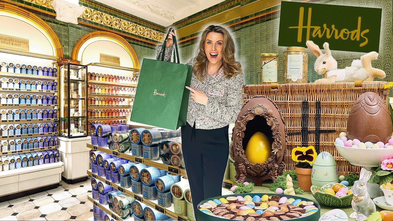 INSIDE HARRODS AT EASTER | £200 Gold Easter Eggs!