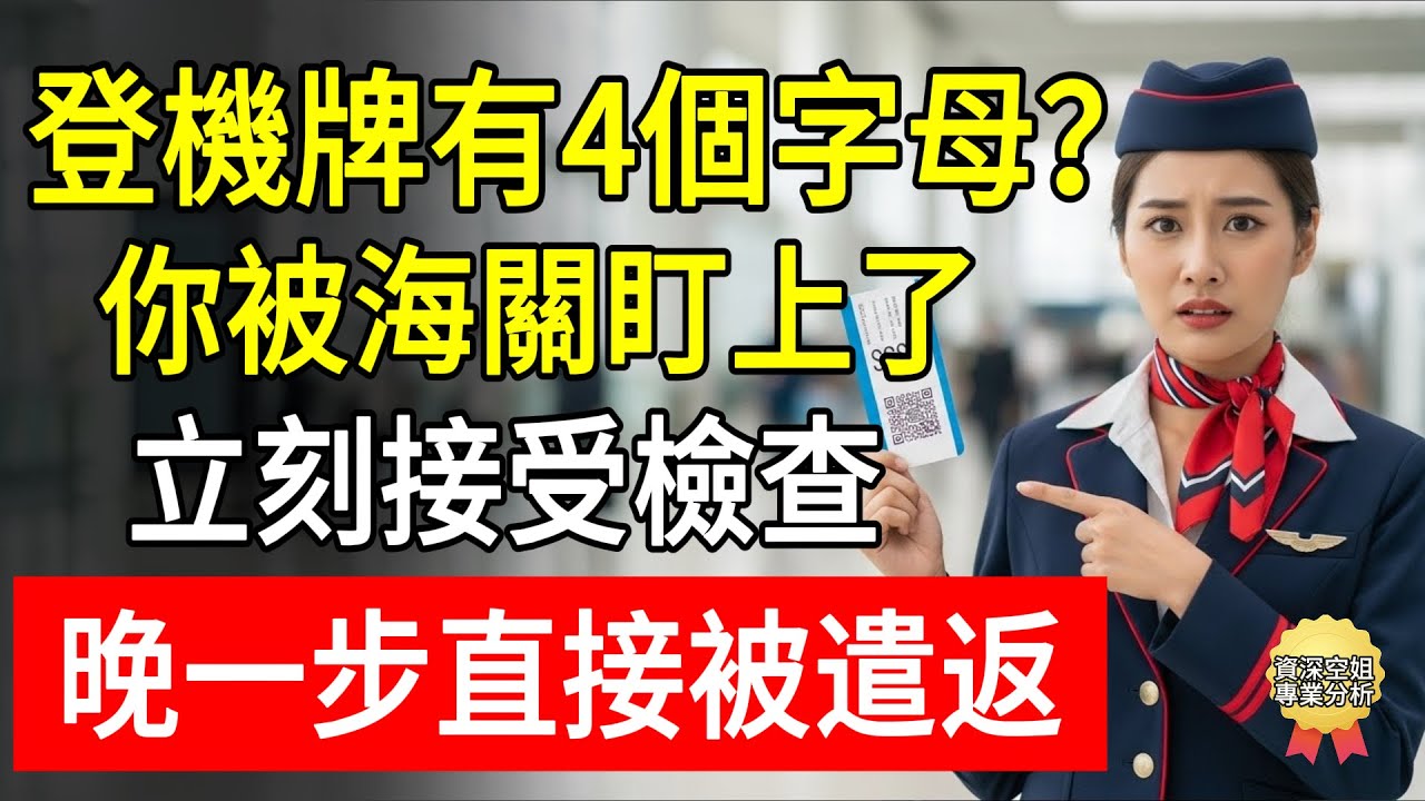 登機牌有4個字母？你被海關盯上了！立刻接受檢查，晚一步直接被遣返！#機場安檢 #海關規定 #出國必看 #SSSS #登機牌秘密