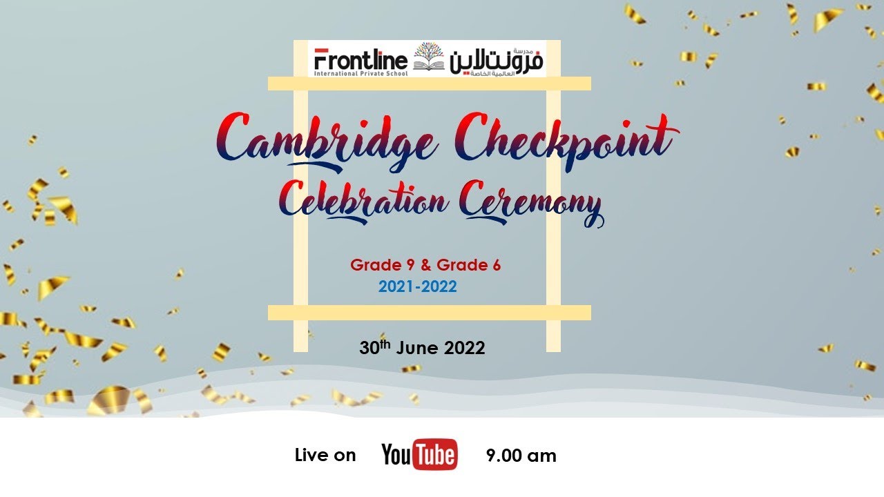 Cambridge Checkpoint Celebration Ceremony